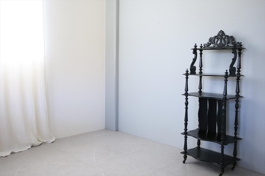 フランスアンティークナポレオン3世様式シェルフ/キャビネット飾り棚(89-233