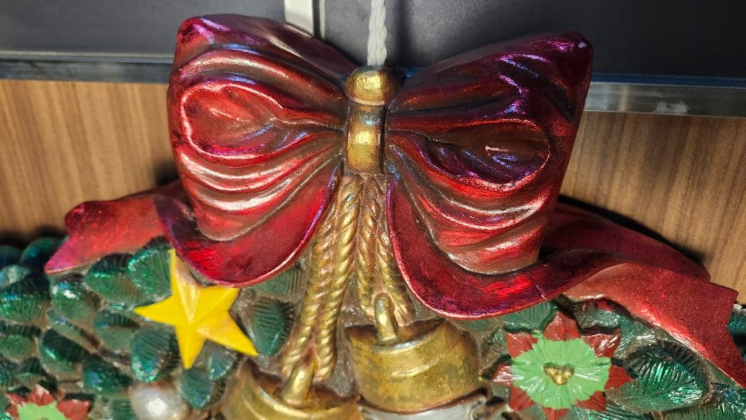 ヴィンテージ　U.S.A 1960年代　FRP クリスマスリース 幅110cm