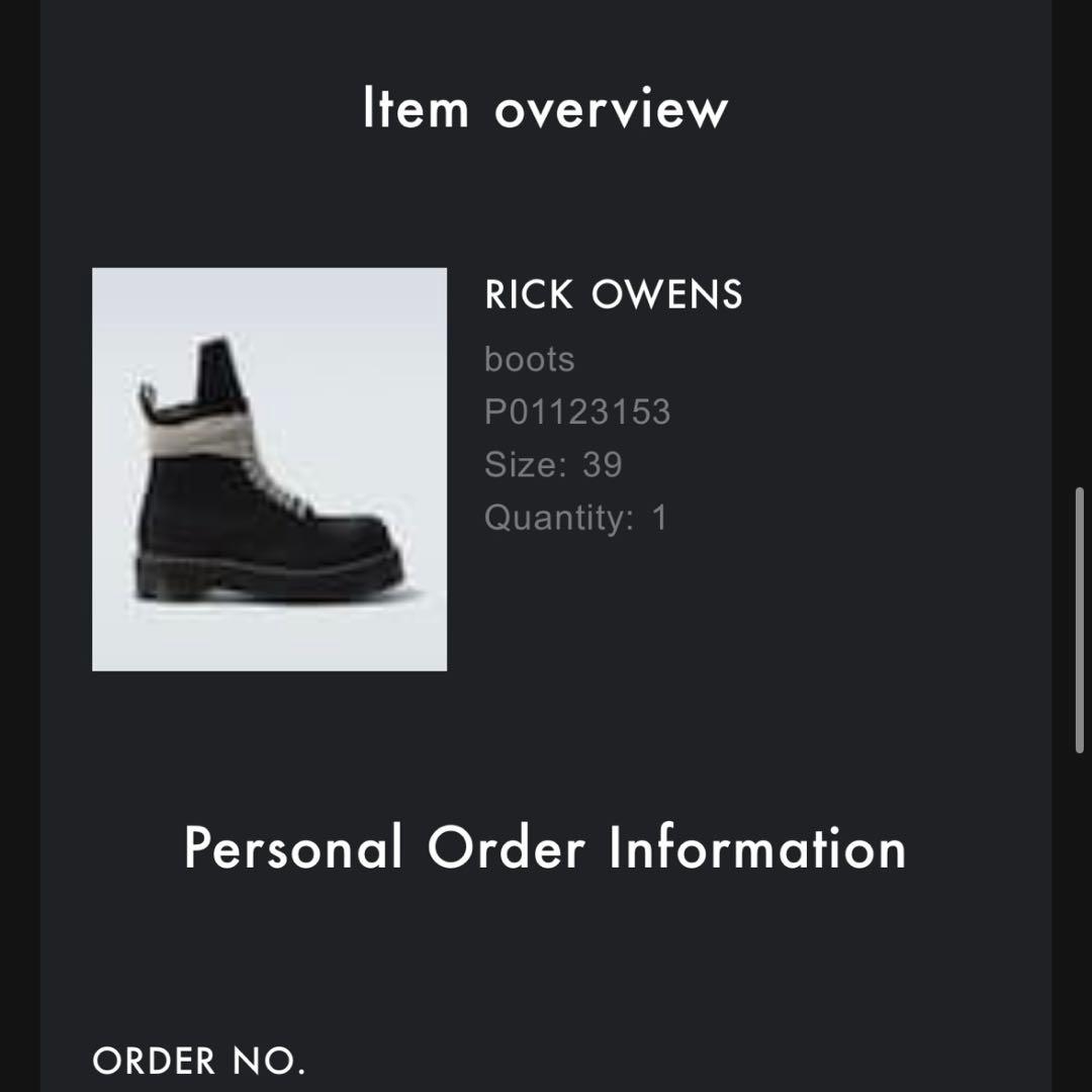 Rick Owens×Dr.martens STEEL TOE BOOT