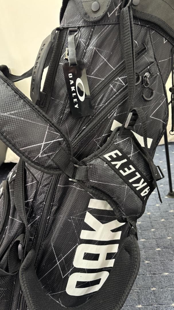 Oakley キャディバッグ 黒 スタンド付き