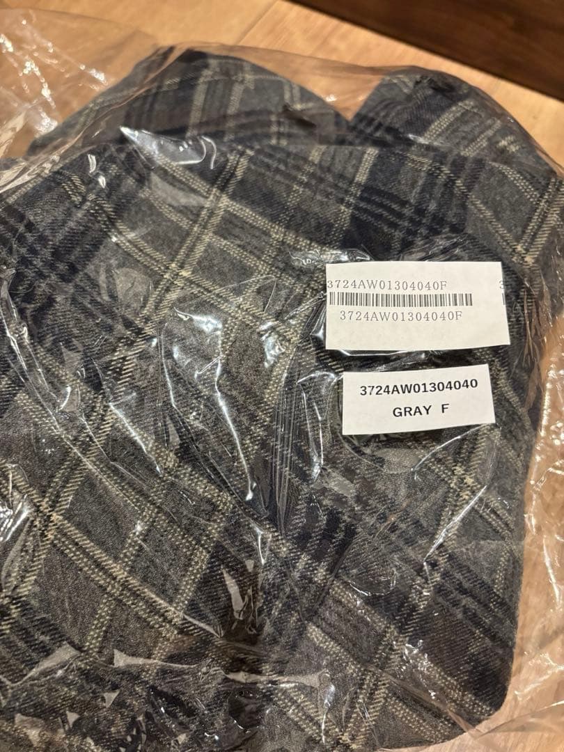 ワンピース YILON ONE-SHOULDER CHECK MINI OP