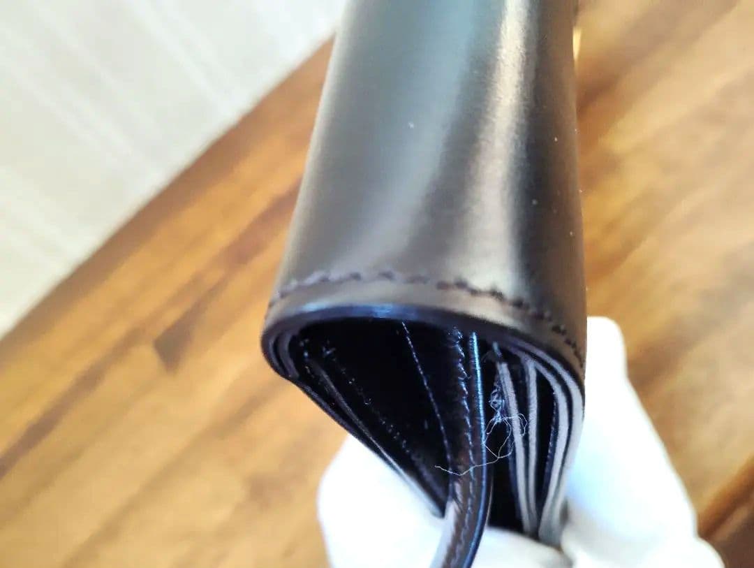 美品　モラビト　ヴァンドーム　ショルダーバッグ　レザー　ブラック 保護袋