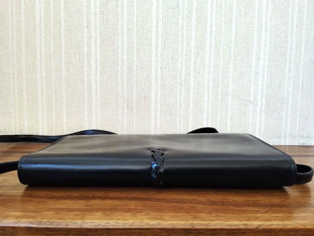 美品　モラビト　ヴァンドーム　ショルダーバッグ　レザー　ブラック 保護袋