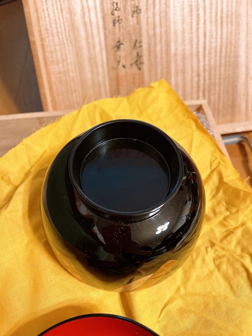 高級輪島塗　熨斗蒔絵　煮物椀五客