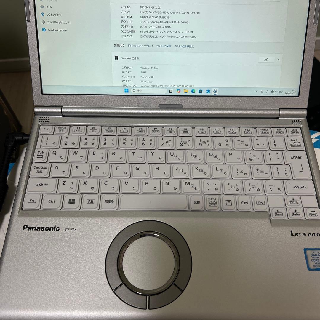 Panasonic Let's note CF-SV9 ノートPC