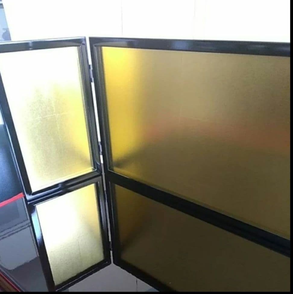 雛人形飾り台　屏風、台座セット　屏風 高さ33cm　台座(横幅全長) 83cm