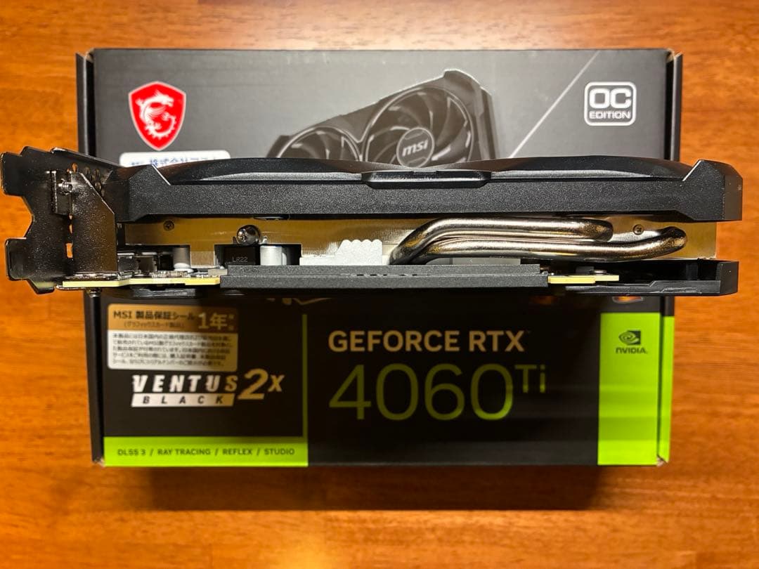 グラフィックボード・グラボ・ビデオカード GeForce RTX 4060 Ti 8GB VENTUS 2X BLACK