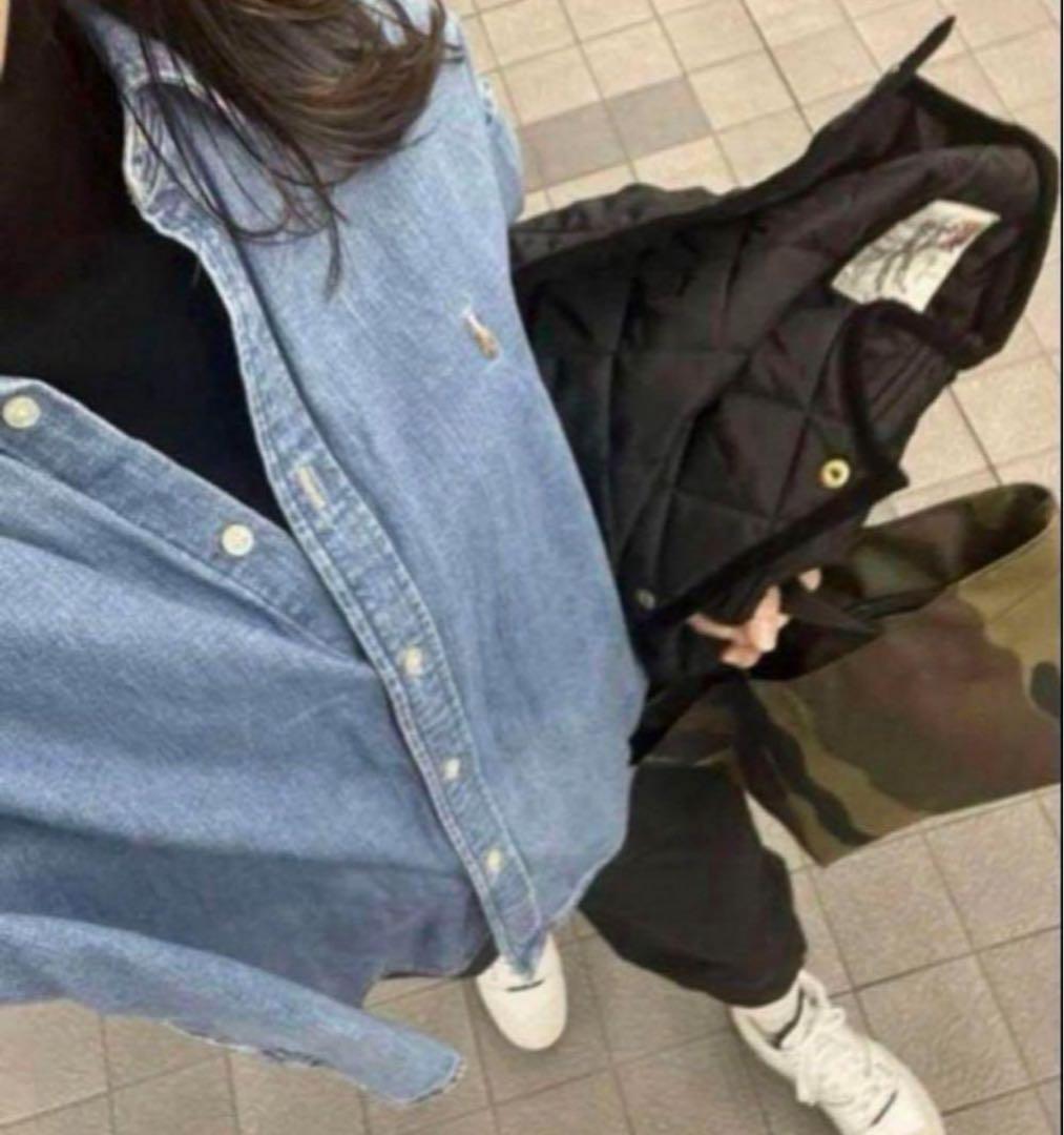 【美品】近年モデル ポロラルフローレン ダンガリーデニムシャツ マルチポニー