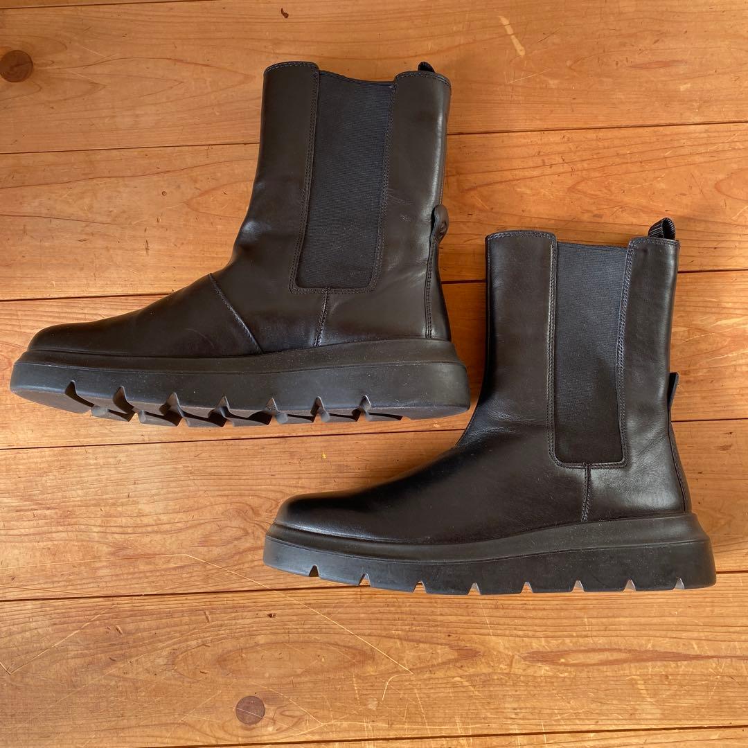 eccoヌーベルチェルシーブーツ　ブラック 新品40（25)サイドゴアブーツ