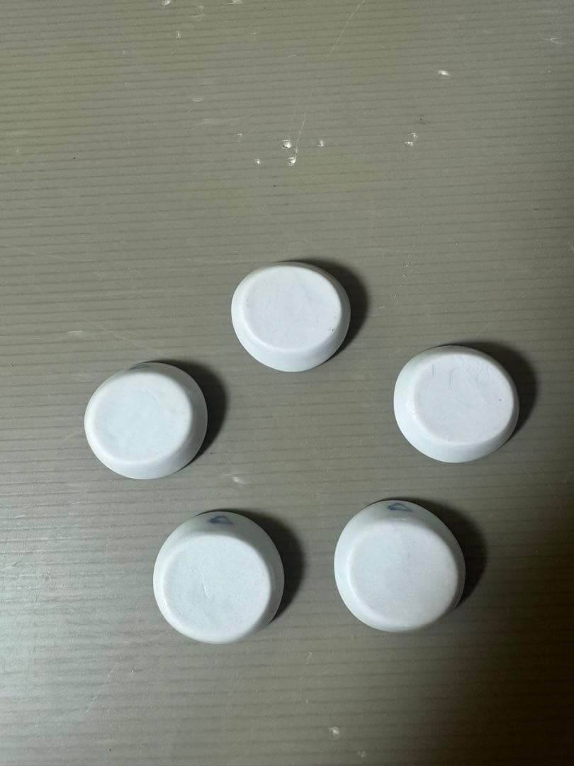 2575 深川製磁　丸玉異人絵箸置　5客　未使用