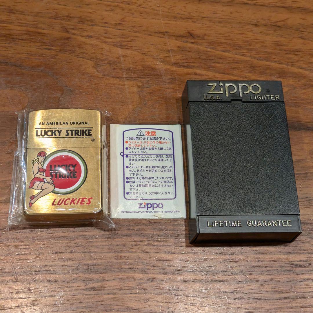 【新品】96年製 ラッキーストライク LUCKY STRIKEガールZippo
