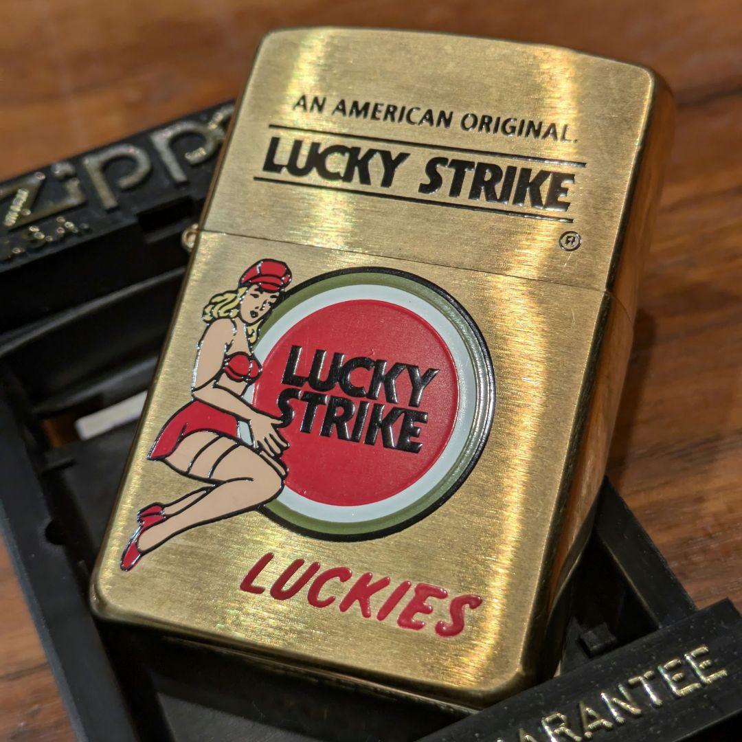 【新品】96年製 ラッキーストライク LUCKY STRIKEガールZippo