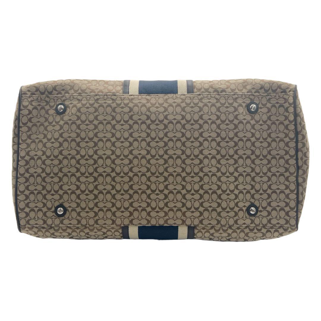 COACH コーチ ミニシグネチャー ストライプ ボストンバッグ F70770