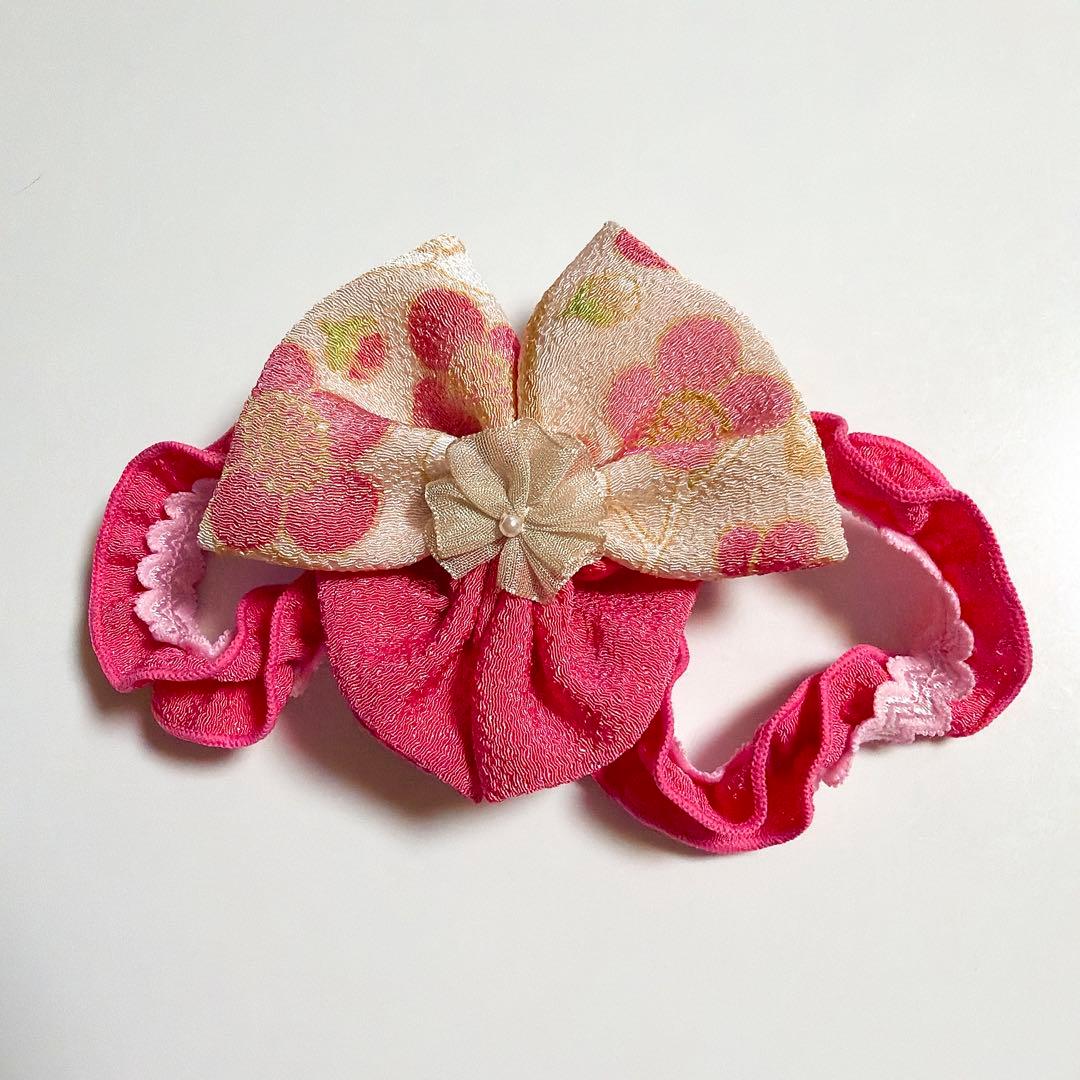 赤ちゃんの城　袴風　セレモニードレス　ピンク　女の子　50 70 お食い初め