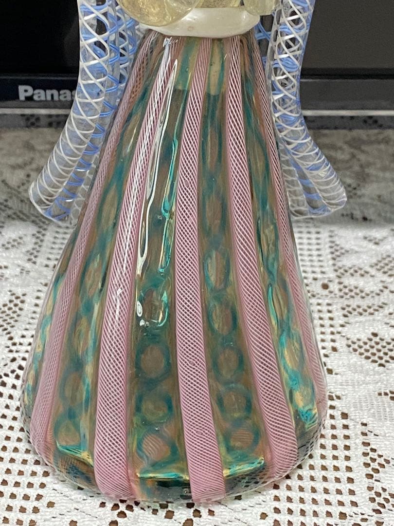 ♦️珍物レア物ムラーノ島 ムラーノグラス マリア像人形 イタリアベネチア骨董品