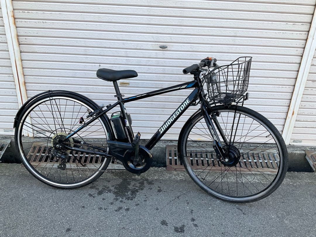 ブリヂストン最新機種電動アシスト自転車TB1、27インチブラックアルミボディー