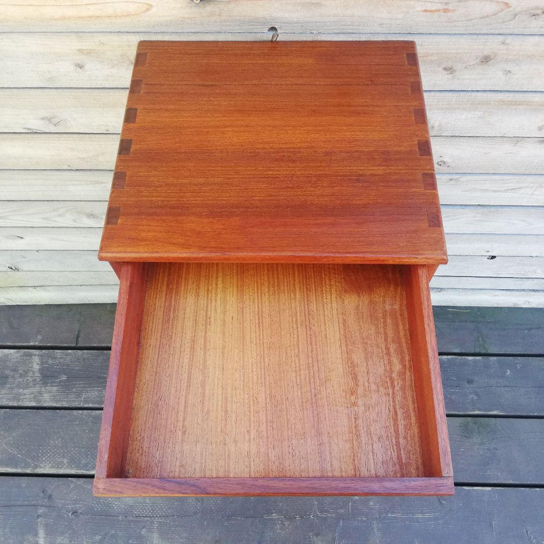 M●北欧ヴィンテージ 組み接ぎチーク無垢オイル仕上げ キャビネット