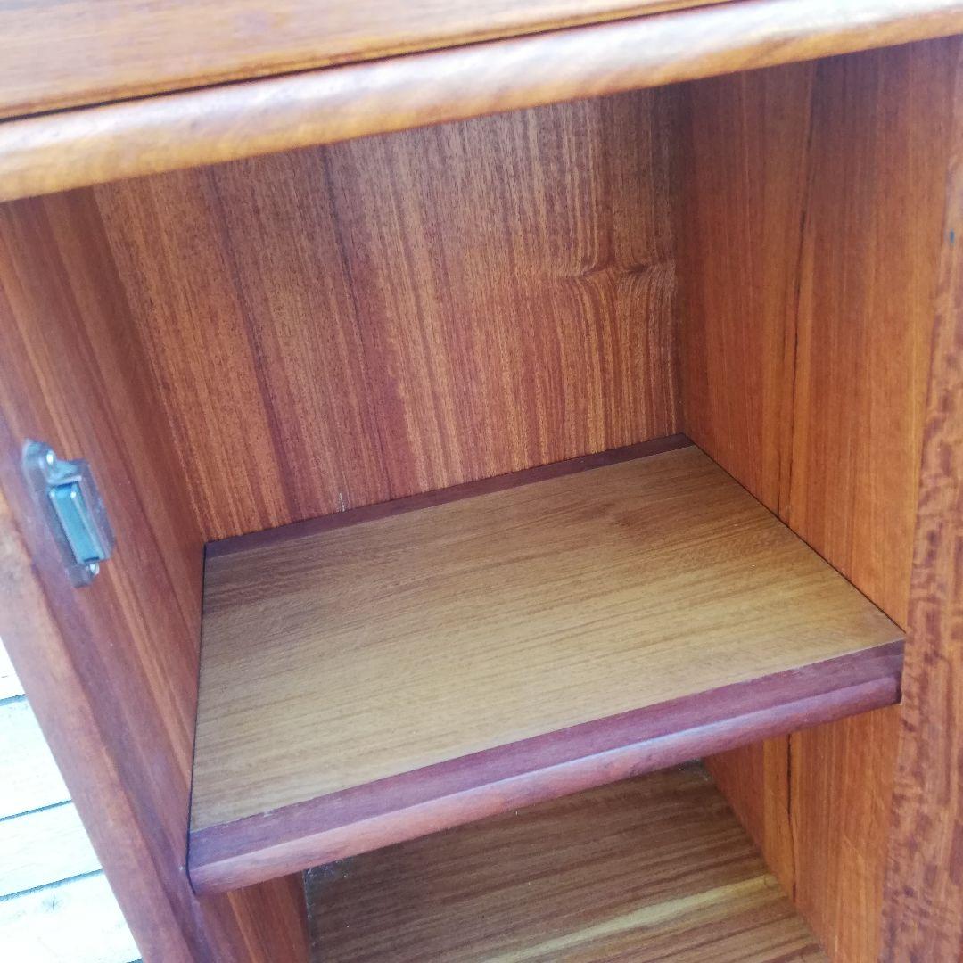 M●北欧ヴィンテージ 組み接ぎチーク無垢オイル仕上げ キャビネット