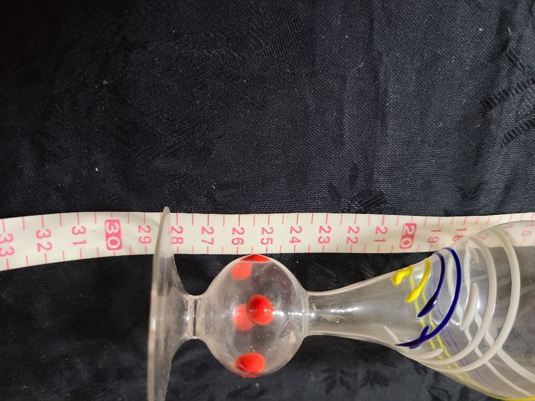 アンティークビミニガラスの花瓶