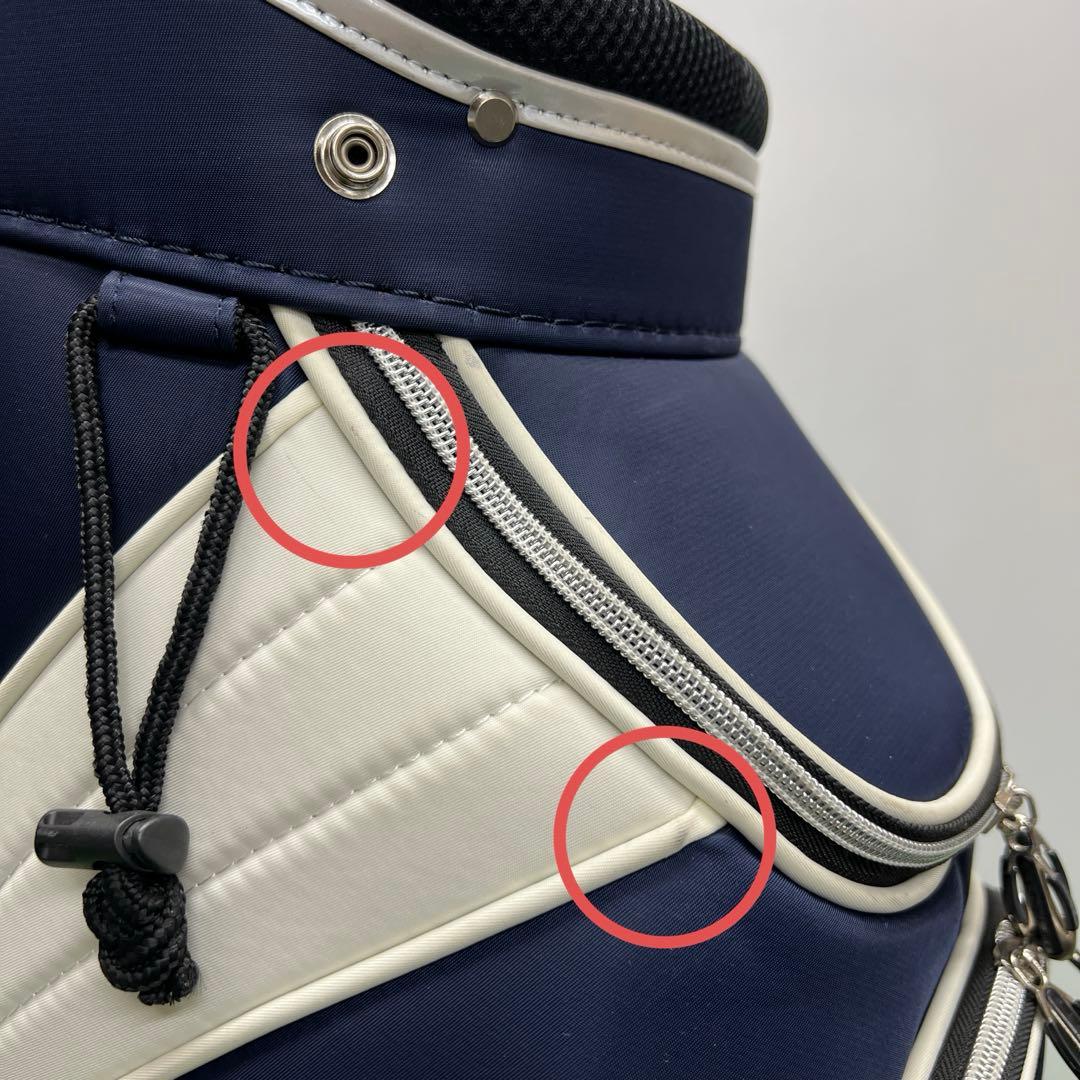 EPICURE エピキュール　ゴルフバッグ　8インチ　キャディバッグ　ネイビー