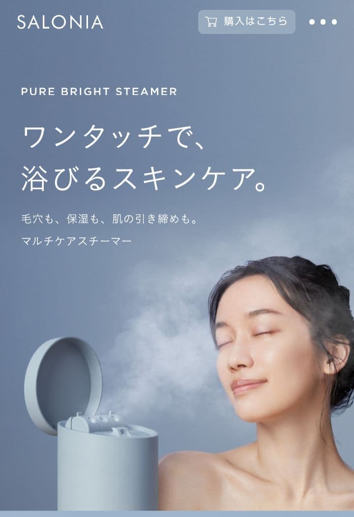 SALONIA サロニア ピュアブライト スチーマー 美顔器　新品未使用品