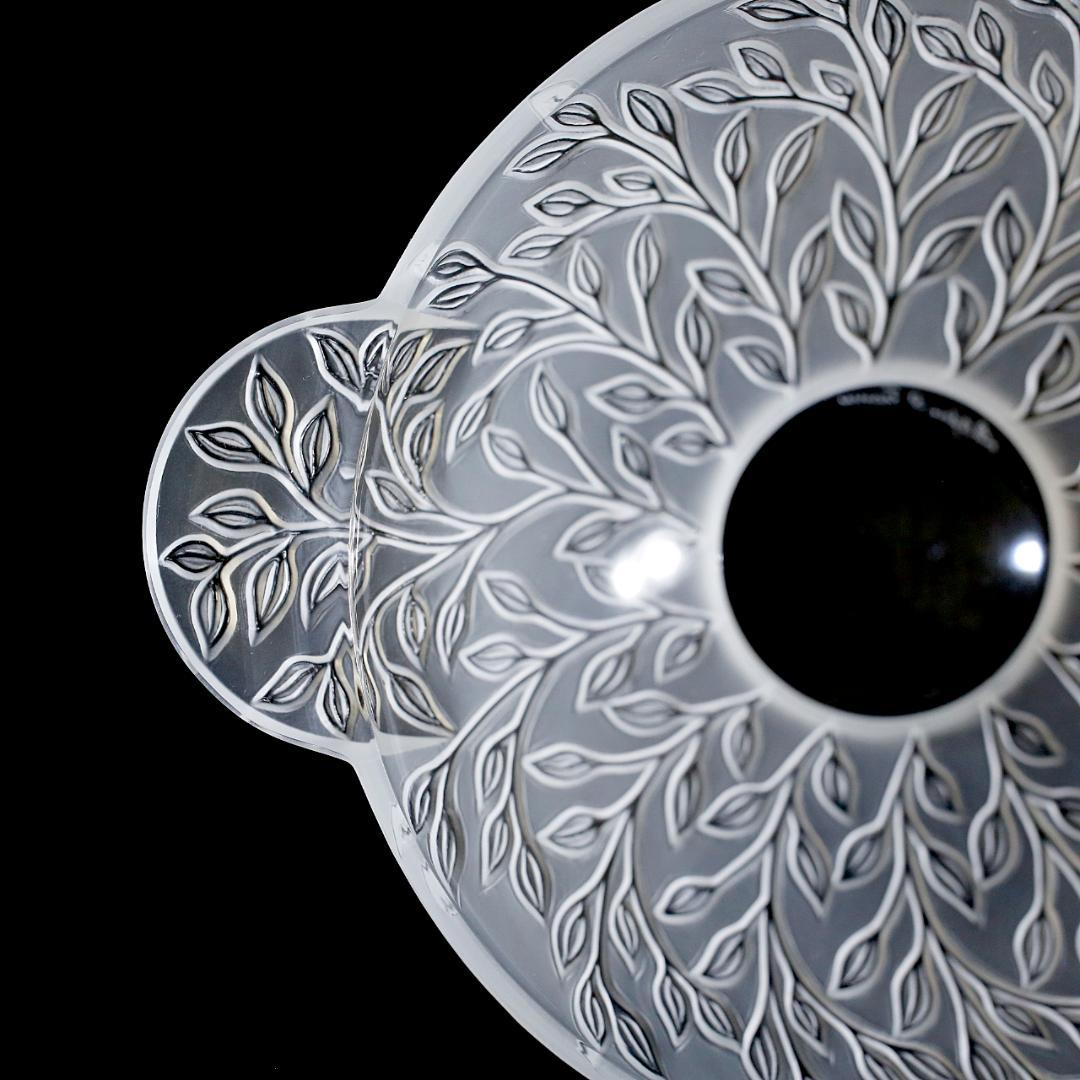 【極美品 送料込】ラリック クリスタル ボウル シェブレフォイユ LALIQUE