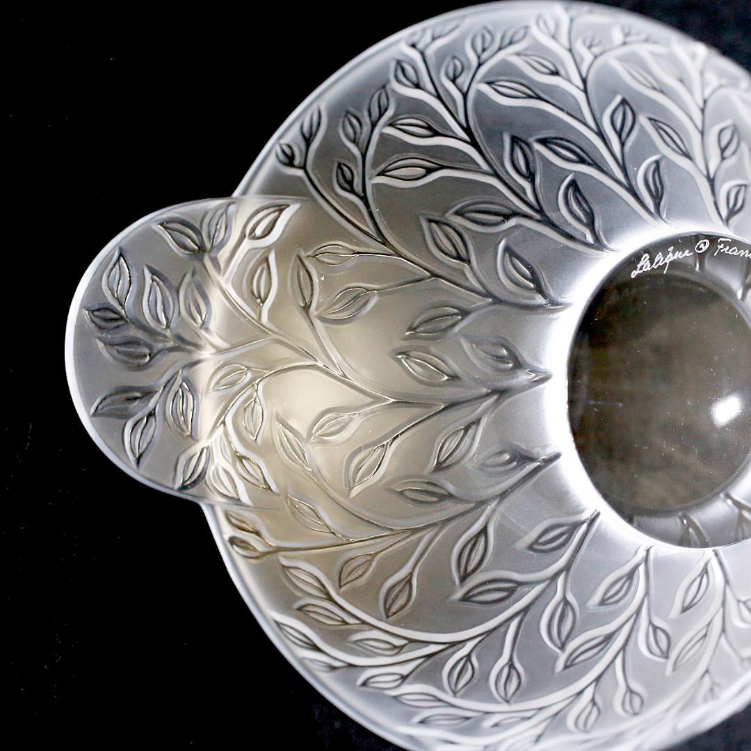 【極美品 送料込】ラリック クリスタル ボウル シェブレフォイユ LALIQUE