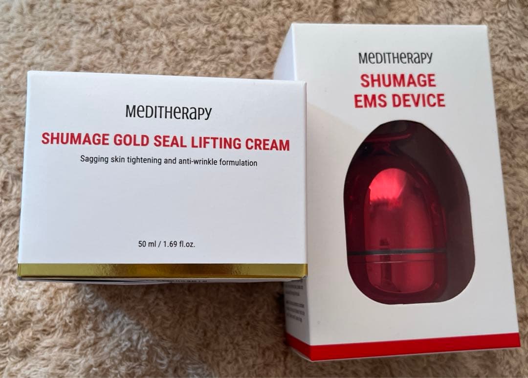 メディテラピー シューマジリフトアップクリーム+EMS美顔器セット