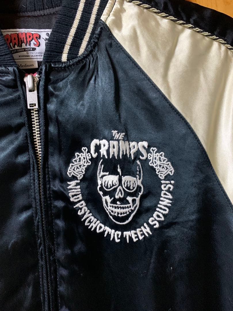 CR/WHAT'S BEHIND THE MASK刺繍 スカジャン