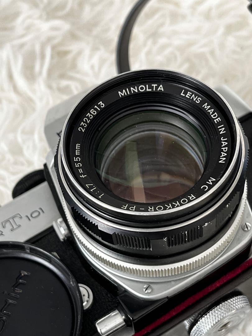 minolta SR-T 101 一眼レフカメラ ・ MC ROKKOR レンズ