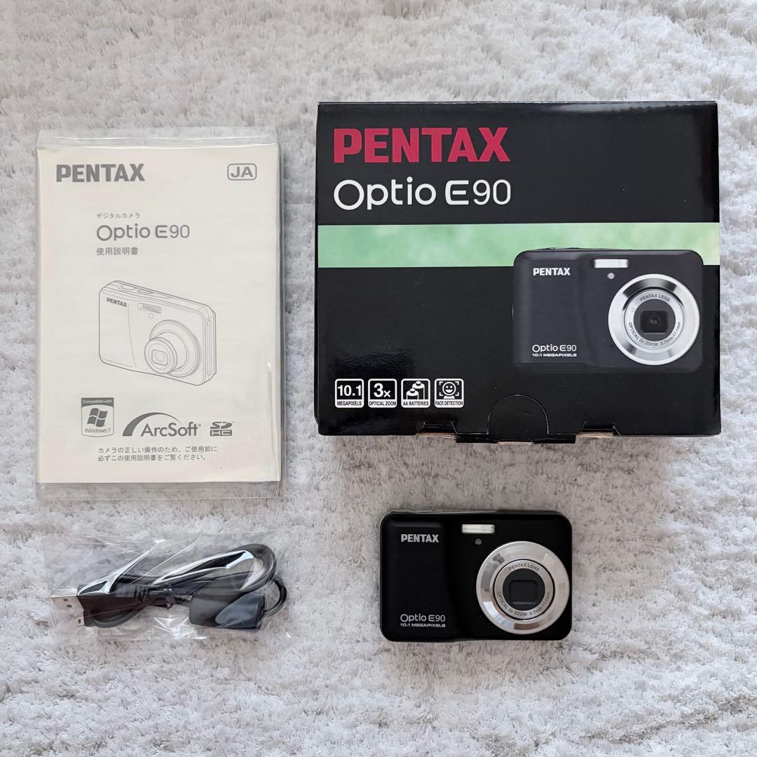 極上品【動作確認済】PENTAX ペンタックス Optio E90 レトロカメラ
