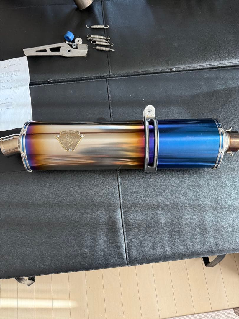 ZX-14R アールズギア　シングル　フルエキマフラー　車検対応　フルチタン