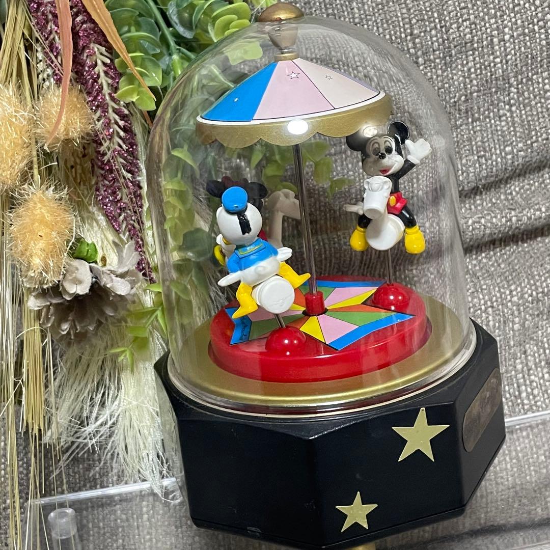 ヴィンテージ　ディズニー　オルゴール　スモールワールド　メリーゴーランド
