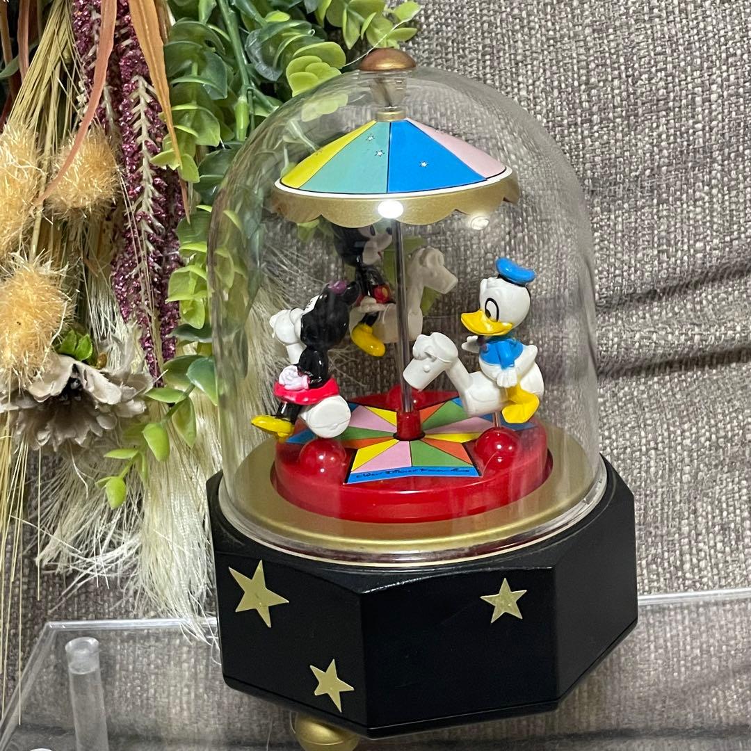 ヴィンテージ　ディズニー　オルゴール　スモールワールド　メリーゴーランド