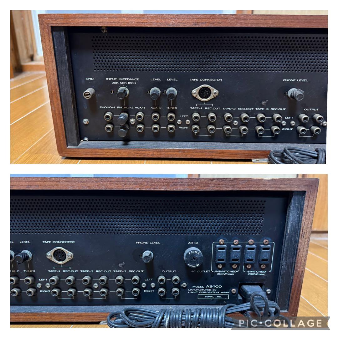 luxkit a3400 luxman アンプ オーディオ機器 ラックスキット