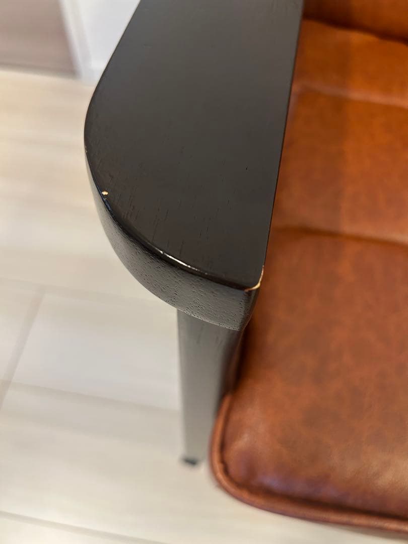 【送料込み】2人掛け ソファー 合皮 レザー調 ブラウン