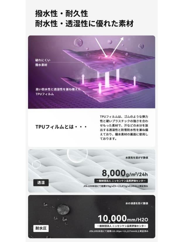 【ACTLEIS】上下セット撥水性スキー/スノーボードウェア ベージュ×ネイビー