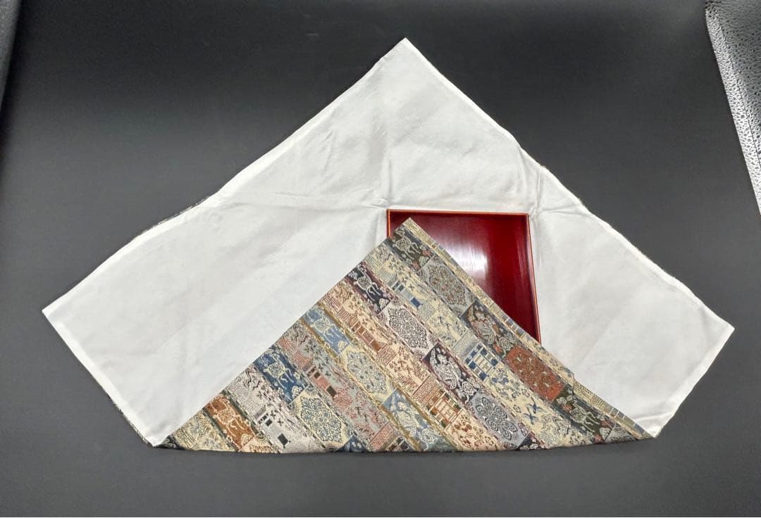 袱紗　絹100％ 名物裂写し　春慶塗　台紙　希少品