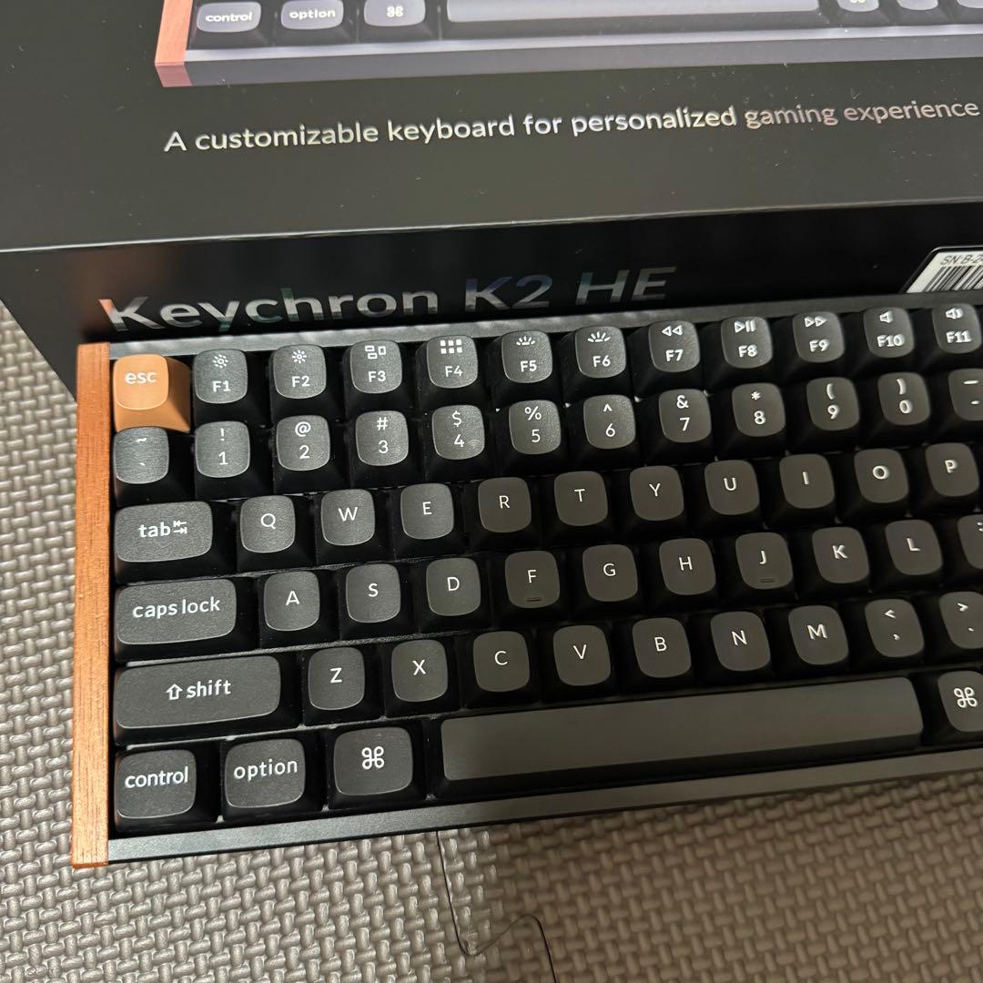 【美品】Keychron K2 HE ブラック　純正カバーセット