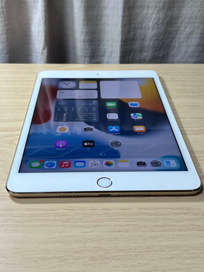 ♫美品iPad mini 4 128GB Wi-Fi+Cellular ゴールド