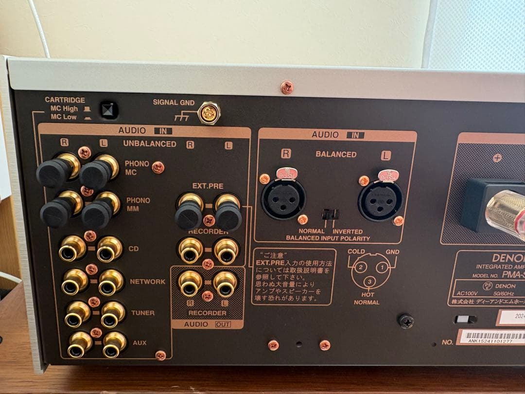 DENON PMA-SX11 リモコン・元箱有 2024年製 ペット無・禁煙環境