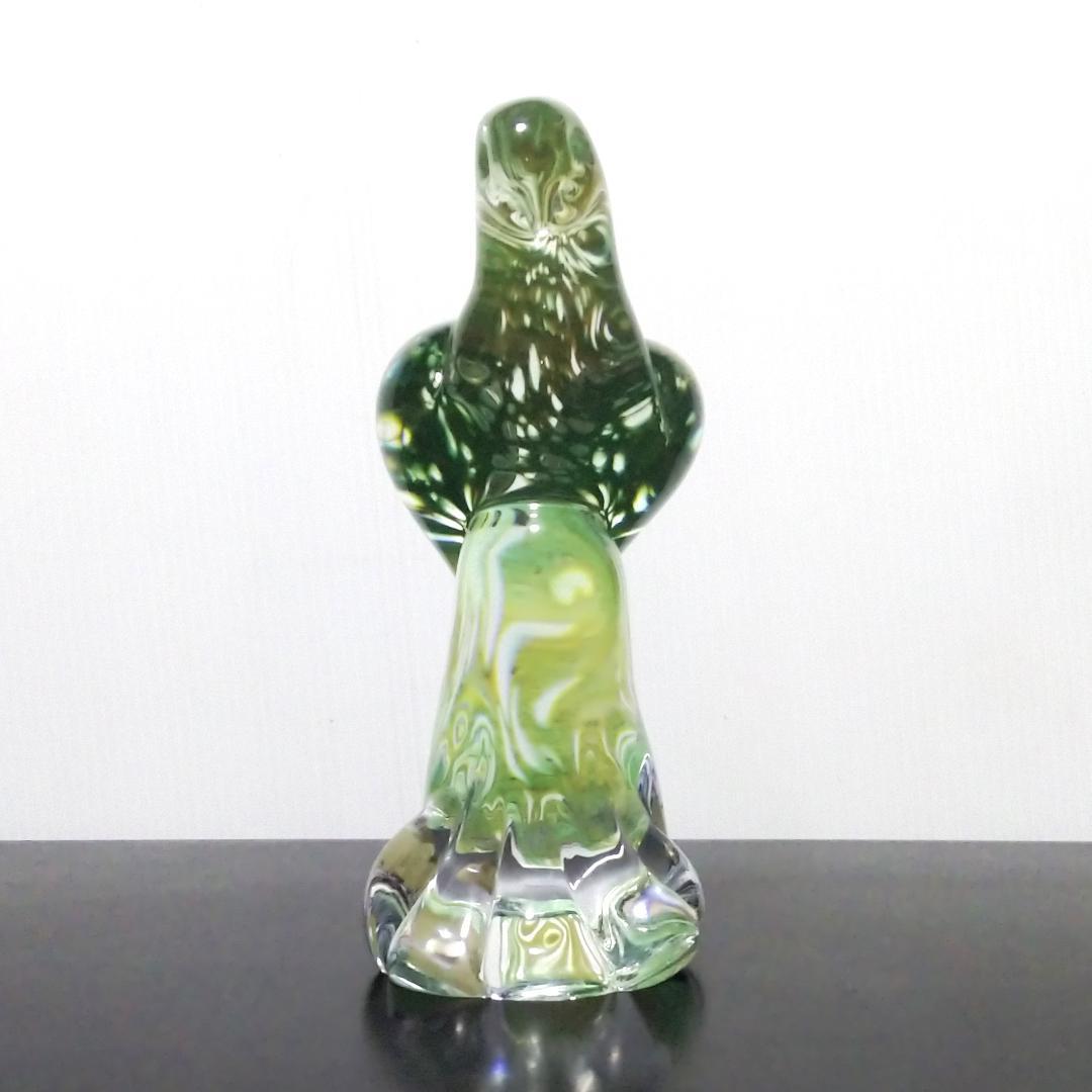 Marcolin Art Crystal マルコリン・アート・クリスタル 鳥 緑