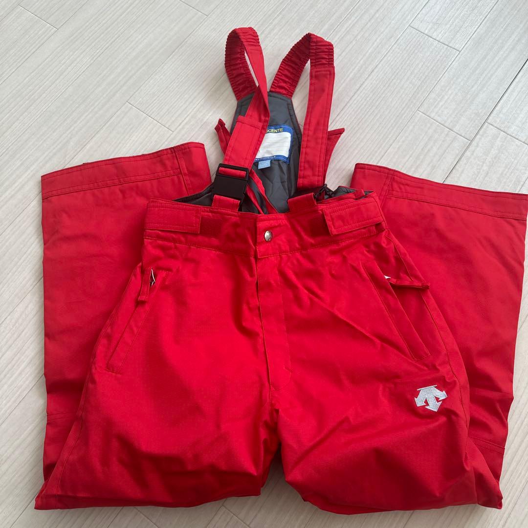 DESCENTE ホワイトジャケット レッドパンツ セット