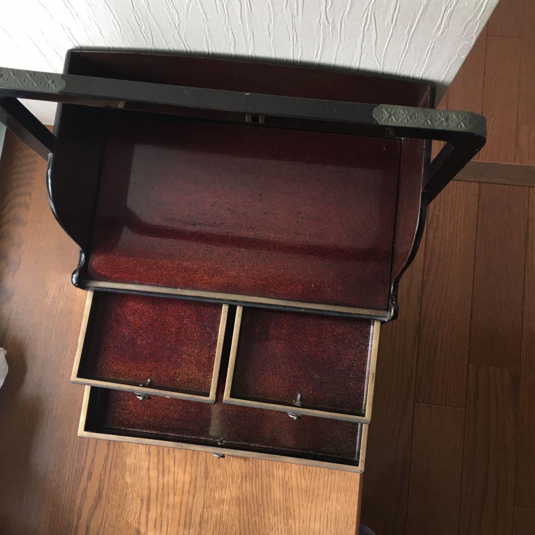 煙草盆　鶴　松蒔絵　茶道具　タバコ盆　アンティーク