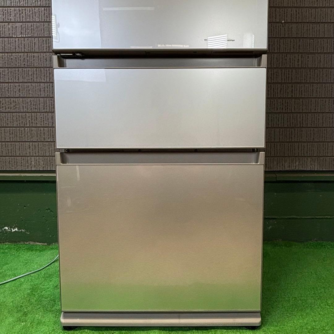 Panasonic 315L 冷蔵庫 ガラス面 シャンパン【地域限定配送無料】