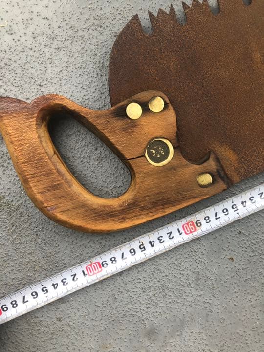 ビンテージノコギリ　オブジェ