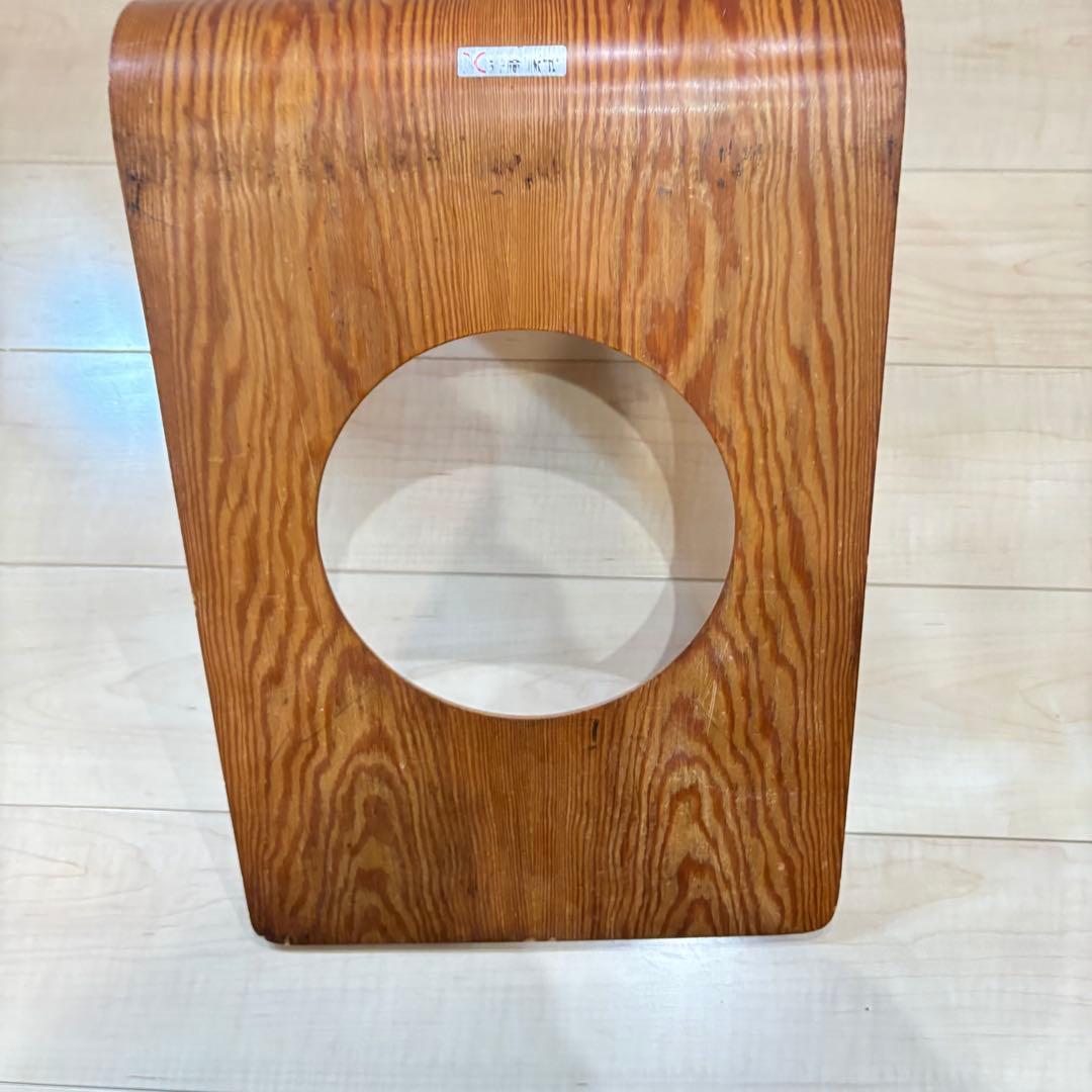 天童木工　曲げ椅子　曲げ座椅子　3脚セット