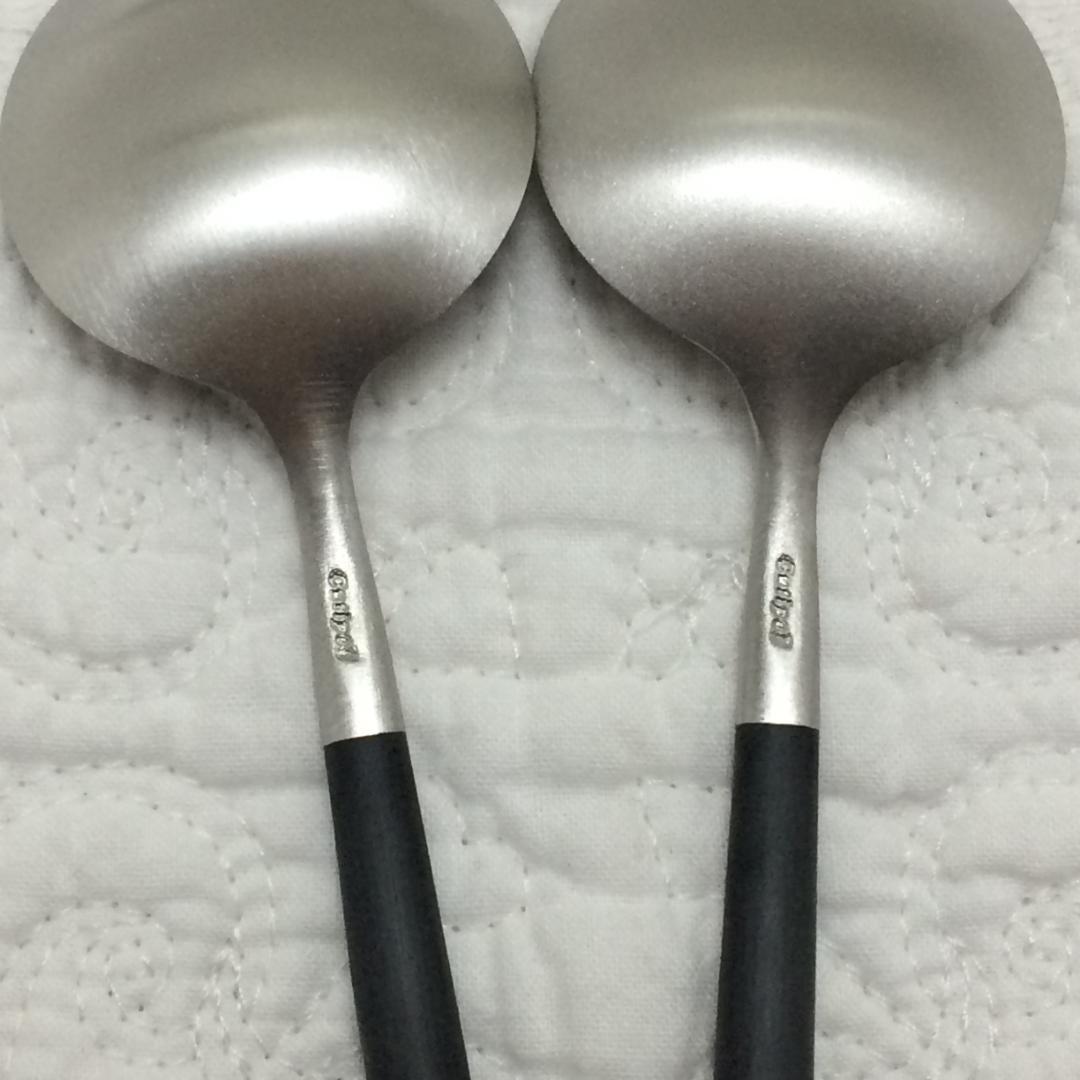 正規品　クチポール　GOA　ブラック＆シルバー　ディナー＆デザート×各２本