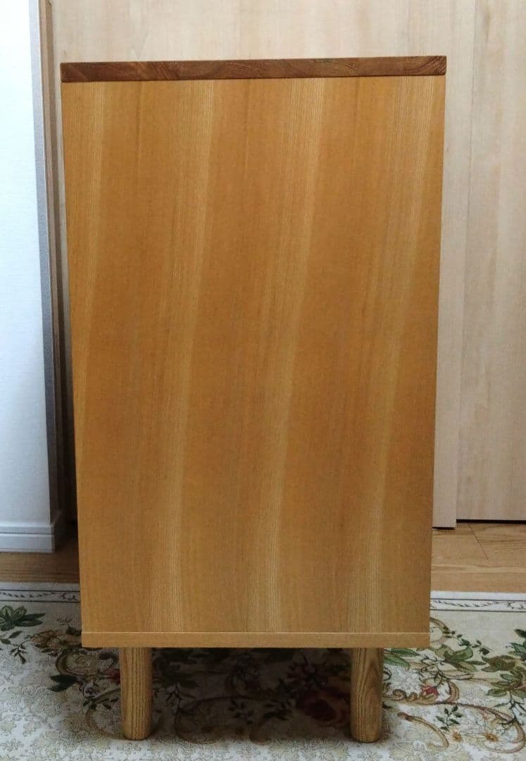 美品 棚 本棚 カリモク系ハイデザイン サイドボード キャビネット