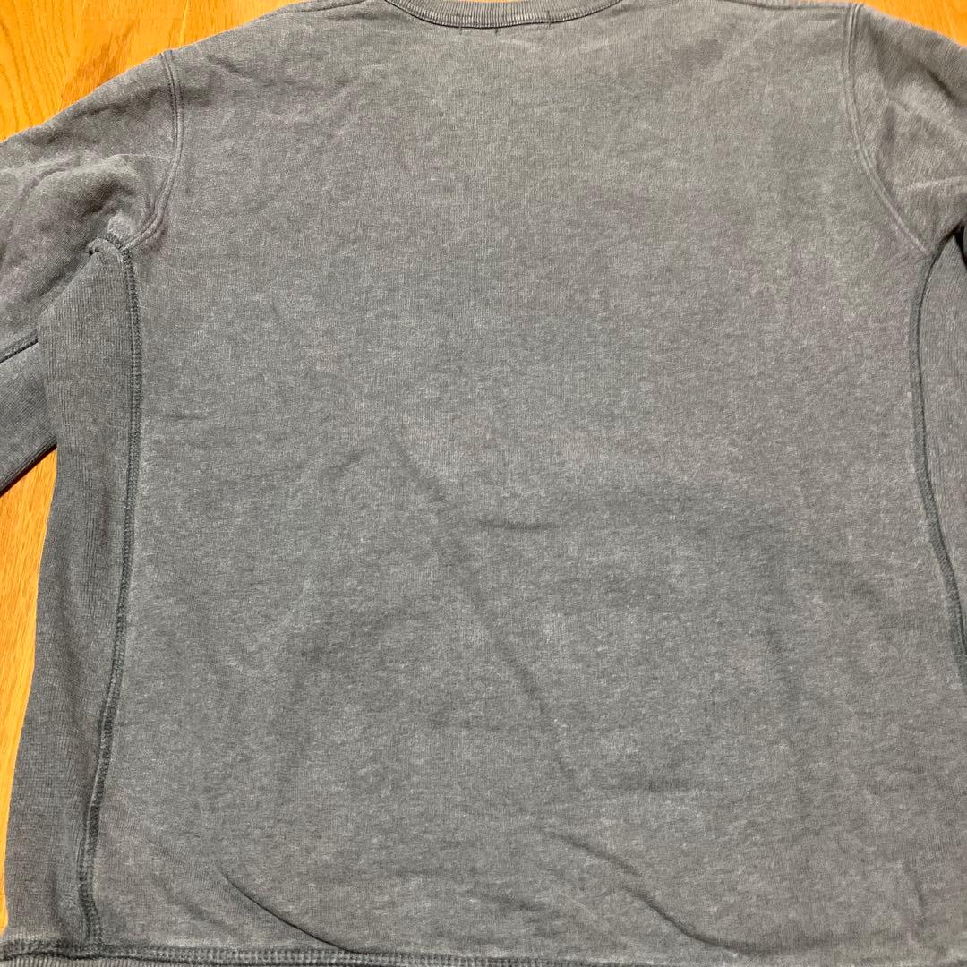 STONE  グレー クルーネックスウェット
